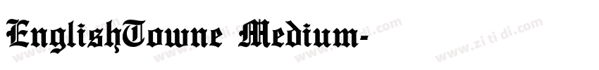 EnglishTowne Medium字体转换